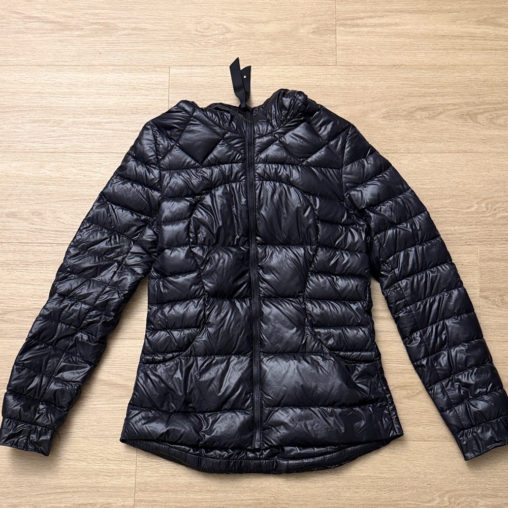 lululemon athletica Shiny Black Puffer Jacket